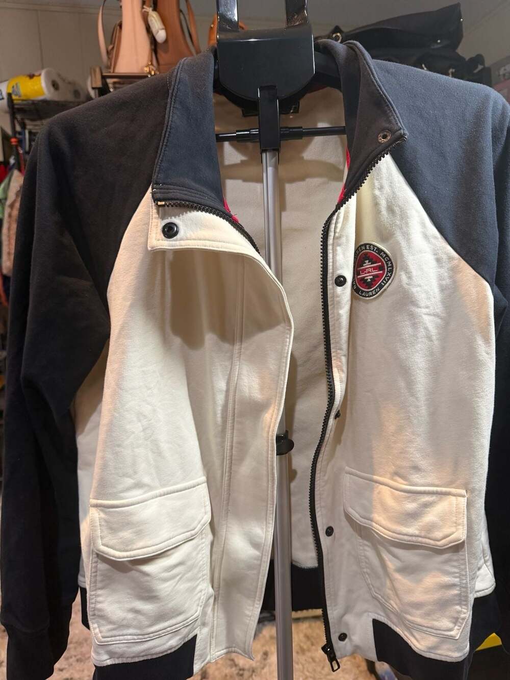 Vintage Lauren Ralph Lauren Active Zip-Up Jacket with Southwestern Logo Patch